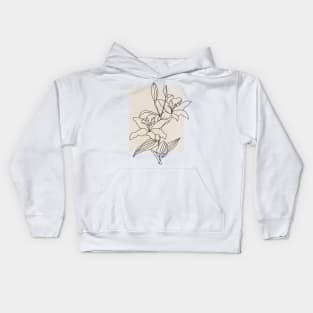 Minimalist Flower Kids Hoodie